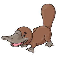 Platypus cartoon.