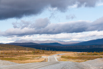 Herbst entlang der Flatruet zwischen Funäsdalen und Ljungdalen