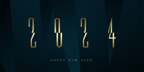 Fototapeta na wymiar premium for New Year Celebration 2024 Number concept vecor design