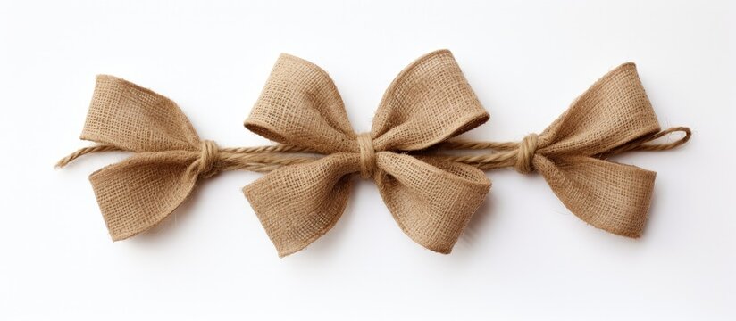 Eco friendly natural jute rope bow