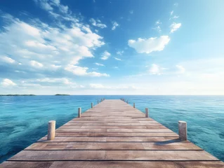  wooden pier on the sea © The Stock Photo Girl