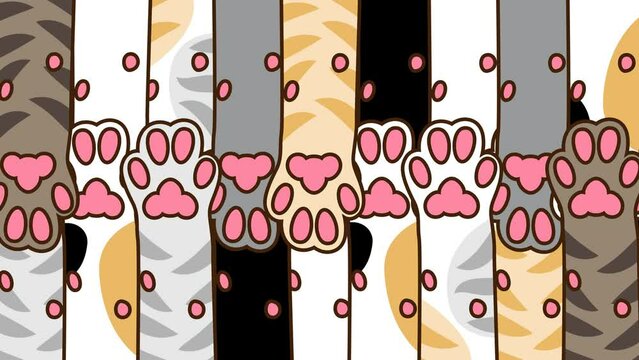 Transition of the extend cat's arm animation