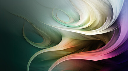 Beautiful Colorful Floral Design Curvy Abstract Art Selective Focus Background