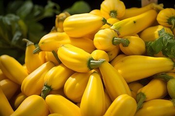 Yellow squash at the farmers market