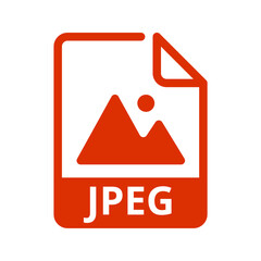 JPEG File Icon. Vector File Format. File Extension Modern Flat Design