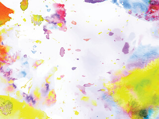 Hand painter colors watercolor stain texture background