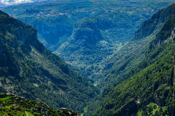 Annoubin Valley in Lebanon