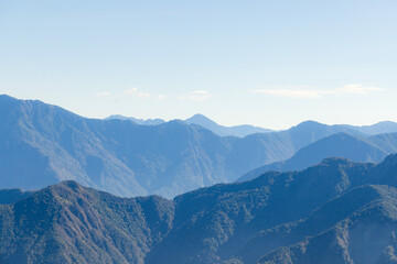 Fototapeta na wymiar Beautiful Taiwan Alishan mountain range landscape