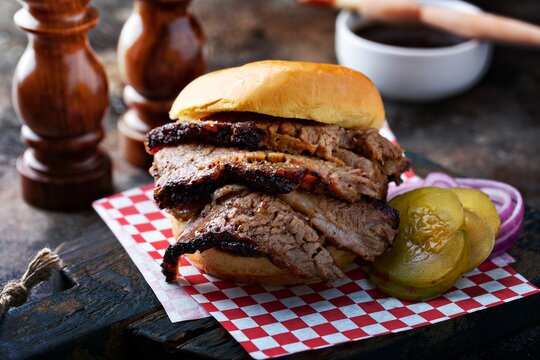 Smoked Beef Brisket Sandwich