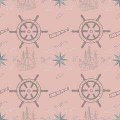 Obraz premium Colourful and pastel Apricot and peach colour ,seamless pattern ,prints background, vectors, surface patterns , Cape Town history