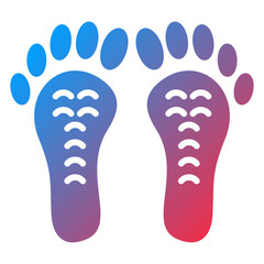 Vector Design Footprint Icon Style