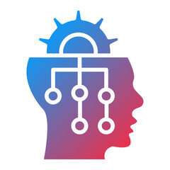 Vector Design Critical Thinking Icon Style
