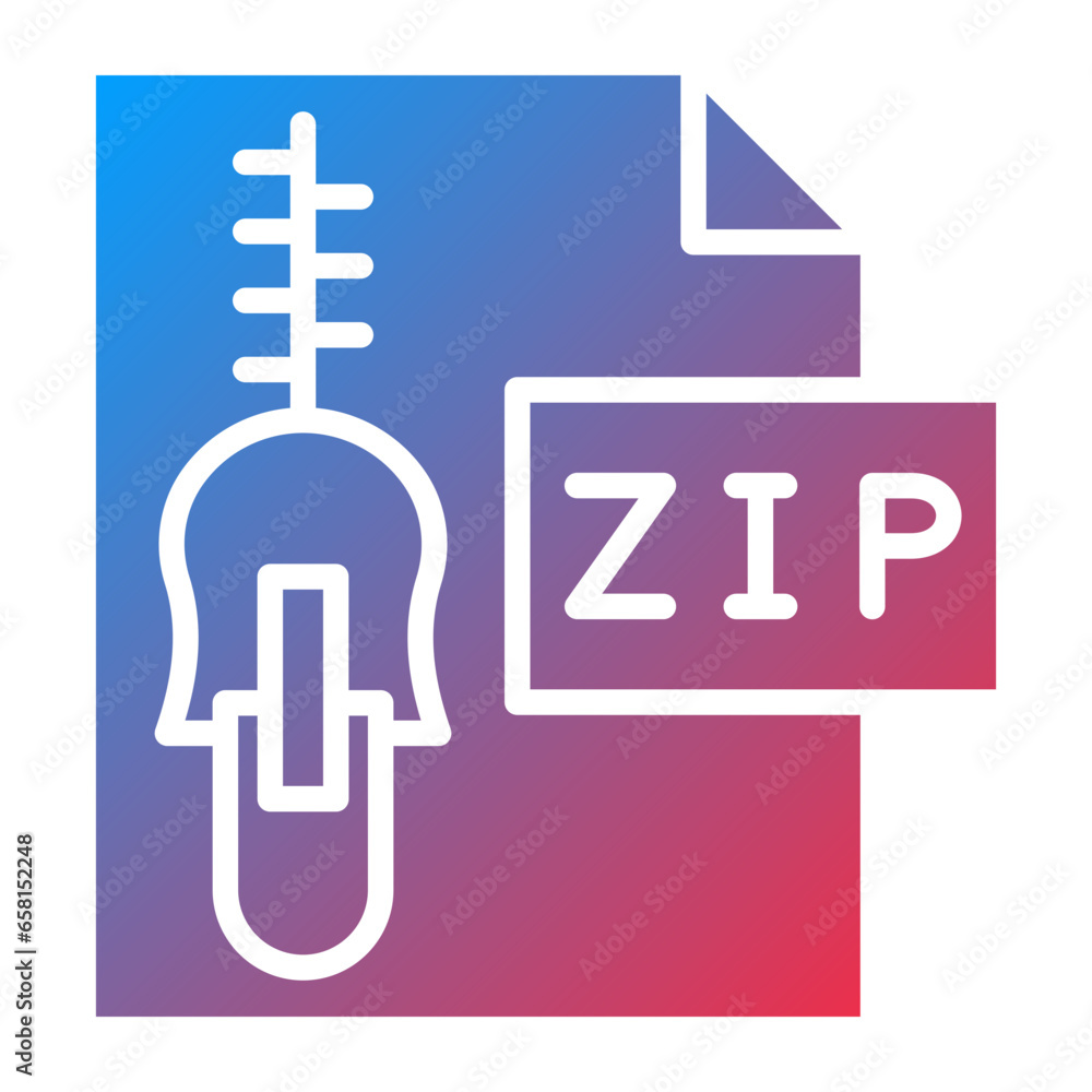 Poster vector design zip file icon style