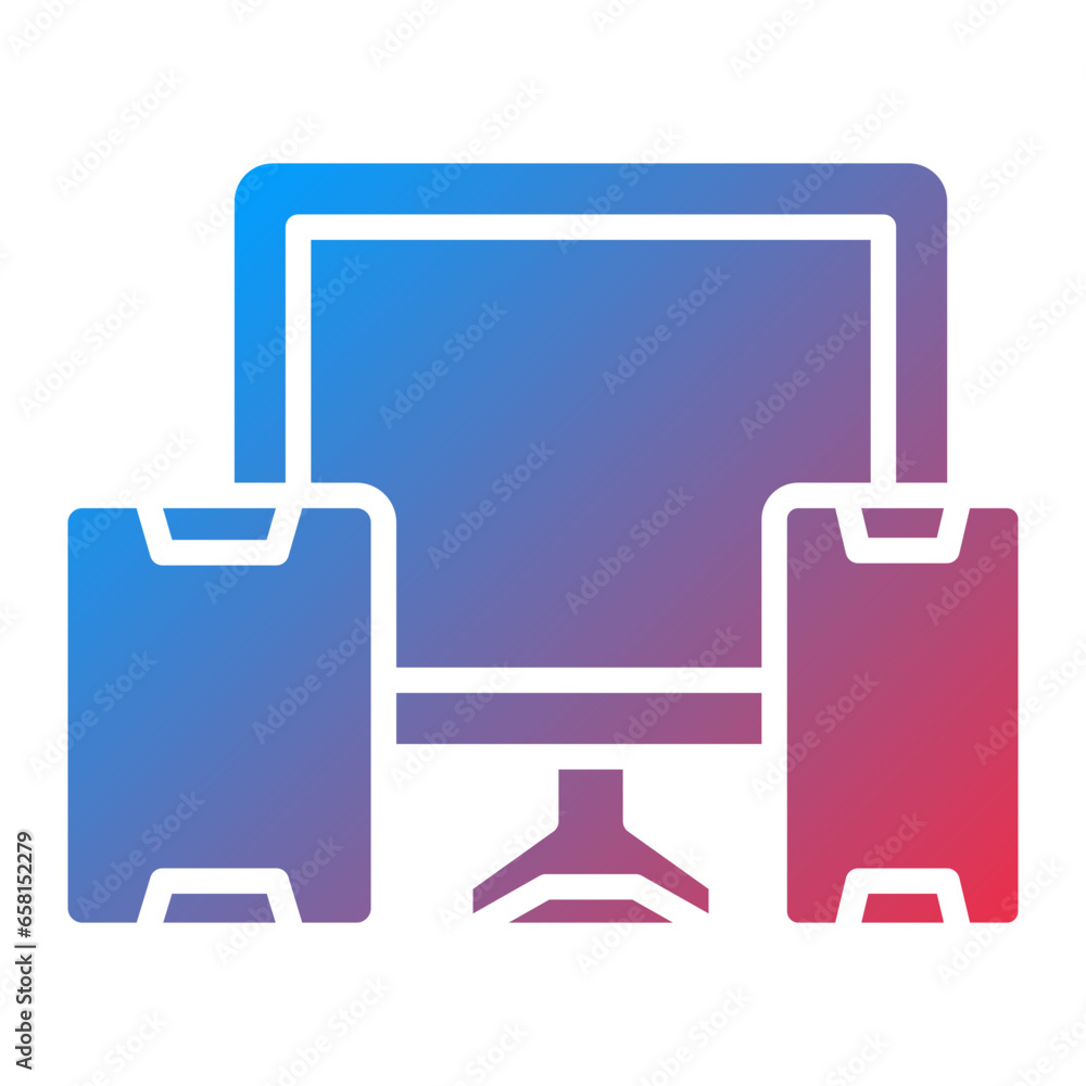 Poster vector design responsive design icon style