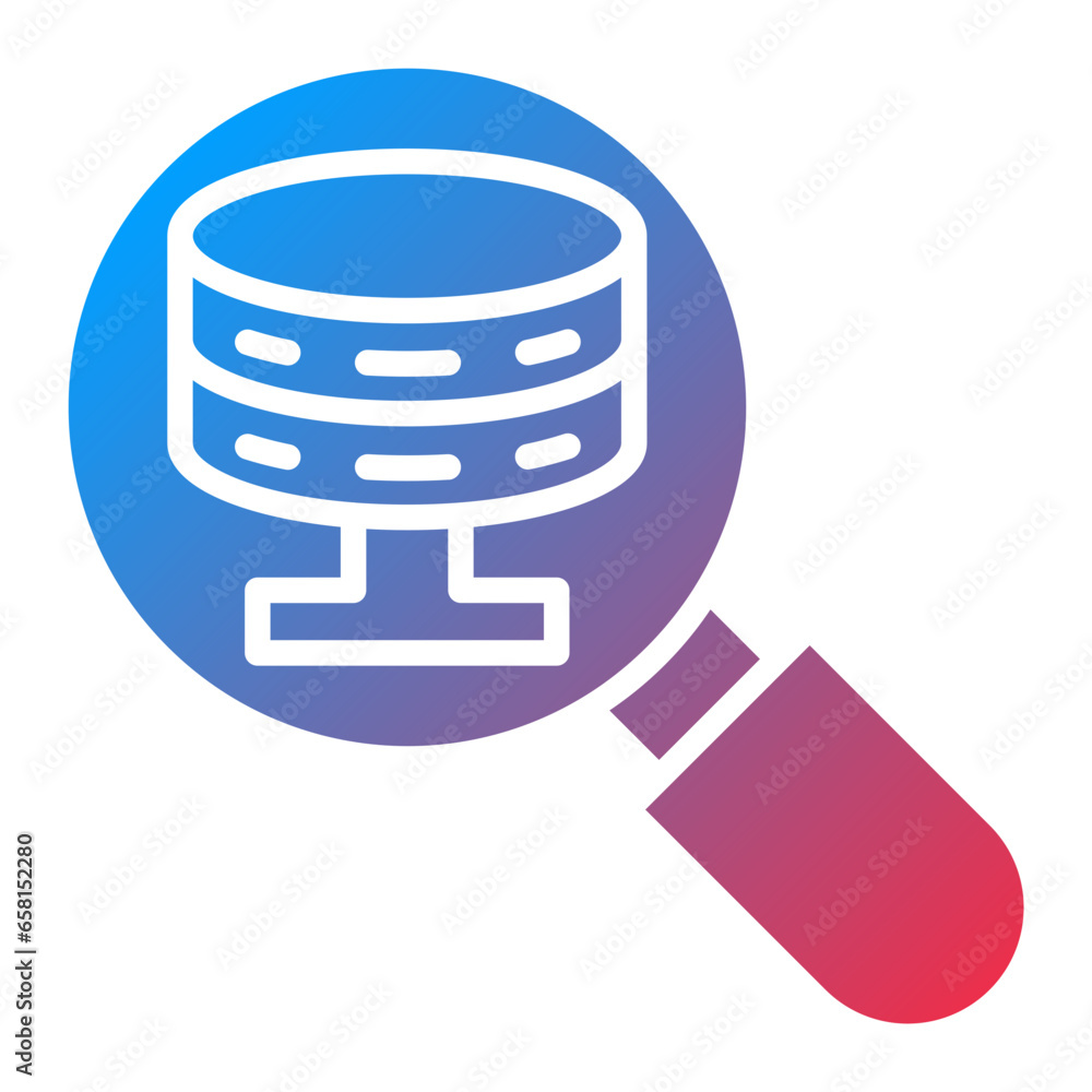 Poster vector design search database icon style