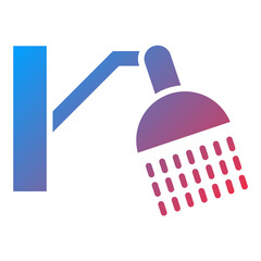 Vector Design Shower Head Icon Style