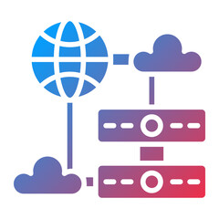 Vector Design Web Hosting Icon Style