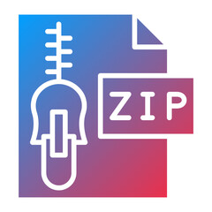 Vector Design Zip File Icon Style
