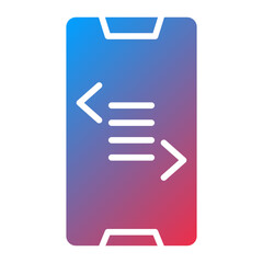 Vector Design Smartphone Coding Icon Style