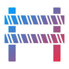 Vector Design Road Obstruction Icon Style