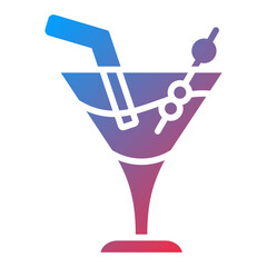 Vector Design Martini Icon Style