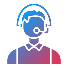 Vector Design Call Center Icon Style