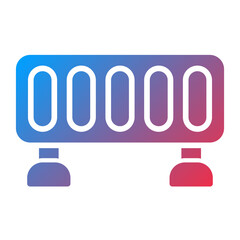 Vector Design Traffic Barrier Icon Style