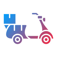 Vector Design Delivery Scooter Icon Style
