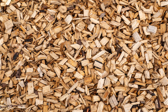 close up of some wood chips