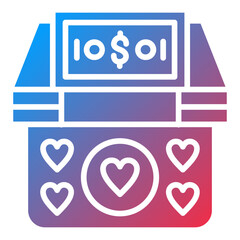 Vector Design Cash Donation Icon Style