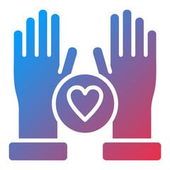 Vector Design Hands Up Icon Style