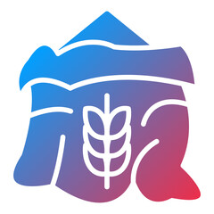 Vector Design Wheat Sack Icon Style
