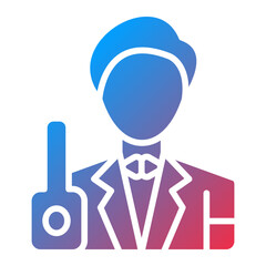 Vector Design Bartender Icon Style