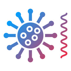 Vector Design Bacteria And Virus Icon Style