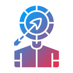 Vector Design Head Hunting Icon Style