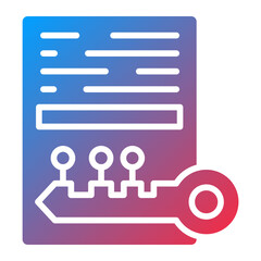 Vector Design Asymmetric Keys Icon Style