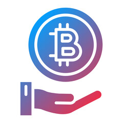 Vector Design Cryptocurrency Icon Style