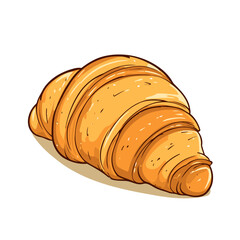 Croissant icon. Vector illustration of a croissant.