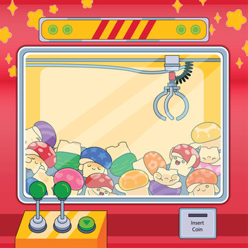 Vector a claw crane machine game