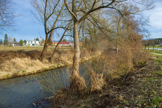river Pitten in Bad Erlach in Lower Austria