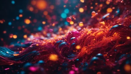 Fototapeten abstrakter farbiger Hintergrund, Farbexplosion, gen ai © Hickendorf