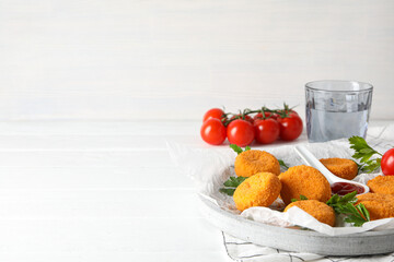 Fried mozzarella, tasty and delicious food, tasty fried food