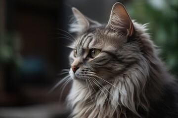 Obraz premium close up of a cat on the street