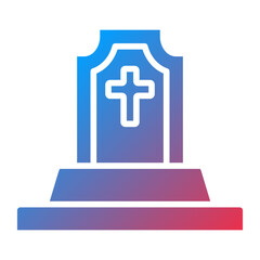 Fototapeta premium Tomb Icon Style