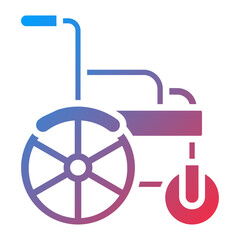 Automatic Wheelchair Icon Style
