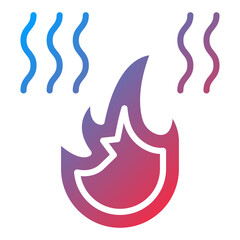 Fire Pollution Icon Style