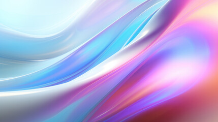 Obraz premium Pastel Wispy Smooth Liquid Wave Abstract Background, Generative AI