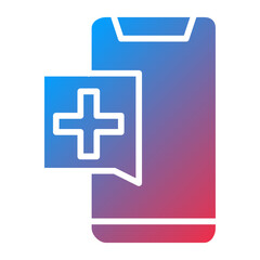 Obraz premium Telemedicine Icon Style