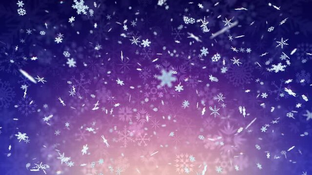 Snow crystals flakes winter freeze ice particle CG background