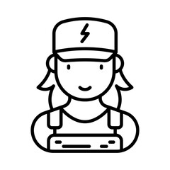 Electrician icon in vector. Illustration